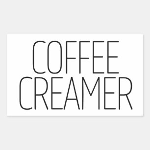 スタイリッシュ コーヒークリーマー 長方形シール