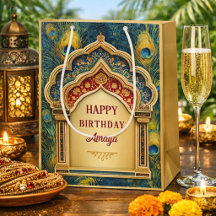 スタイリッシュ ゴールド インドの祭り アーチ クジャク 誕生日