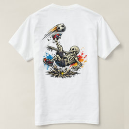 スタイリッシュ スケルトン バイシクルキック サッカー マグカップ | ユーモアあふれるデザイン Tシャツ