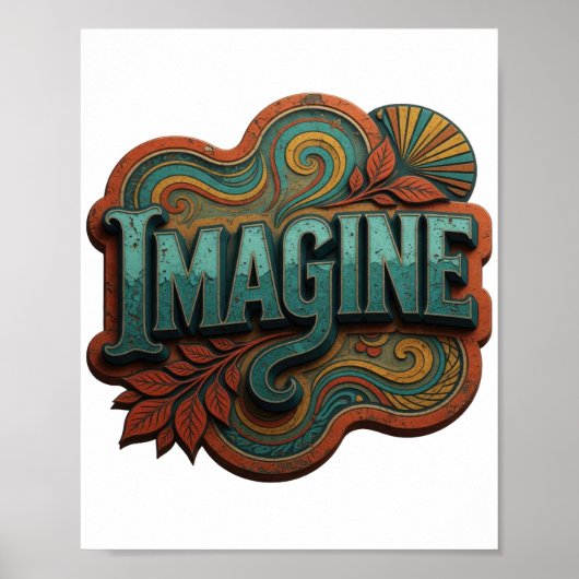 スタイリッシュ ティール IMAGINE ポスター (正面)