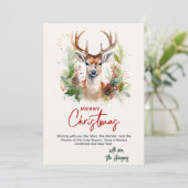 スタイリッシュ&ディアエレガントクリスマスグリーンカスタムリー シーズンカード (スタンド正面)