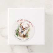 スタイリッシュ&ディアエレガントクリスマスグリーンカスタムリー フェイバータグ (インサイチュ)