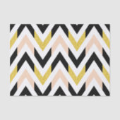 スタイリッシュ&トレンディー幾何学的シェブロンパターン 薄葉紙 (正面)