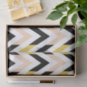 スタイリッシュ&トレンディー幾何学的シェブロンパターン 薄葉紙 (ギフト)