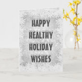 スタイリッシュ,ハモダンッピーホリデー カード (黄色い花)