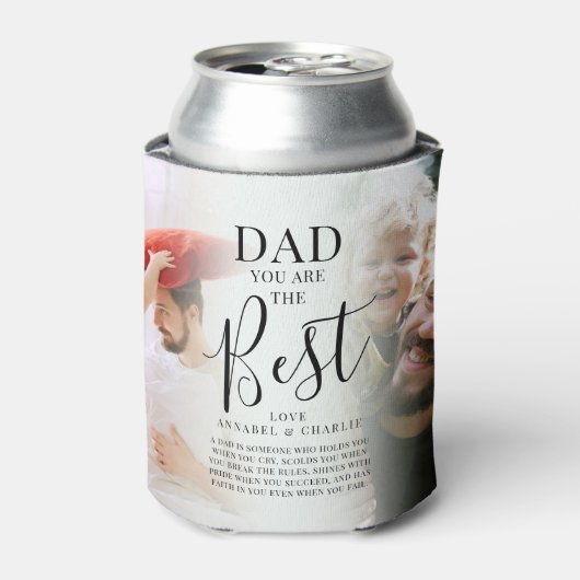 スタイリッシュ「パパお前は最高の2写真と引用文 缶クーラー (缶正面)