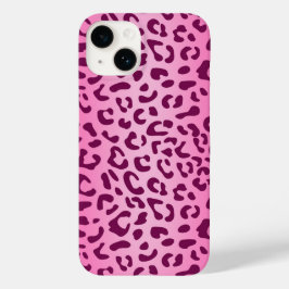 スタイリッシュ ピンクヒョウ柄 Case-Mate iPhone 14ケース