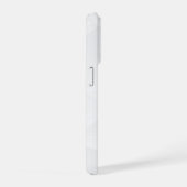 スタイリッシュ ホワイト パターン iPhoneケース (右側面)