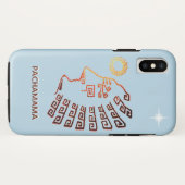 スタイリッシュ マチュピチュ、スカイブルー地の太陽と星 Case-Mate iPhoneケース (裏面(横))
