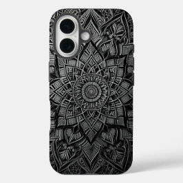 スタイリッシュ マンダラ スマホケース iPhone 16ケース
