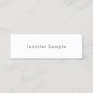 スタイリッシュ モダンデザイン ミニマリスト プレーントレンディー スキニー名刺