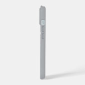 スタイリッシュ モダン エレガント オリジナル 名前 グレー iPhone 15ケース (左側面)