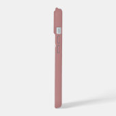 スタイリッシュ モダン エレガント カスタマイズ 名前 ダスキーローズ iPhone 15ケース (左側面)