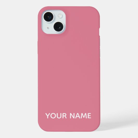 スタイリッシュ モダン オリジナル 名前 バラ 色  iPhoneケース (裏面)