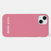 スタイリッシュ モダン オリジナル 名前 バラ 色  iPhoneケース (裏面横)
