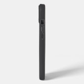 スタイリッシュ モダン オーダーメイド 名前入り 無地 ダークグレー Case-Mate iPhoneケース (裏面 / 左)