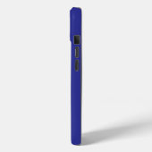 スタイリッシュ モダン オーダーメイド 名前 濃紺 無地 Case-Mate iPhoneケース (裏面 / 左)