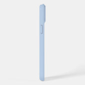 スタイリッシュ モダン オーダーメイド 名前 薄青色  iPhoneケース (右側面)
