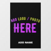 スタイリッシュ モダン カスタマイズ可能 ブラック 検証済み ブランド製品 ウィンドウサイン (シート)