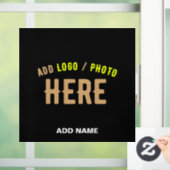 スタイリッシュ モダン カスタマイズ可能 ブラック 検証済み ブランド ウィンドウサイン (ホーム)