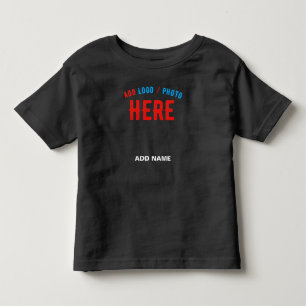 スタイリッシュ モダン カスタマイズ可能 ブラック 検証済み ブランド トドラーTシャツ