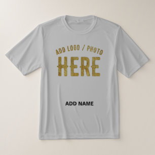 スタイリッシュ モダン カスタマイズ可能 灰色 認証済み ブランド Tシャツ