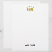 スタイリッシュ モダン カスタマイズ可能 白 検証済み ブランド レターヘッド (正面/裏面)