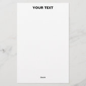 スタイリッシュ モダン カスタマイズ可能 白 検証済み ブランド 便箋 (裏面)