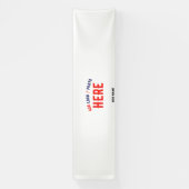 スタイリッシュ モダン カスタマイズ可能 白 検証済み ブランド 横断幕 (縦)