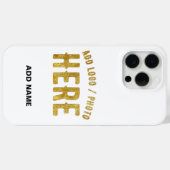 スタイリッシュ モダン カスタマイズ可能 白 検証済み ブランド Case-Mate iPhoneケース (裏面 (横))