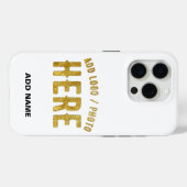 スタイリッシュ モダン カスタマイズ可能 白 検証済み ブランド Case-Mate iPhoneケース (裏面 (横))