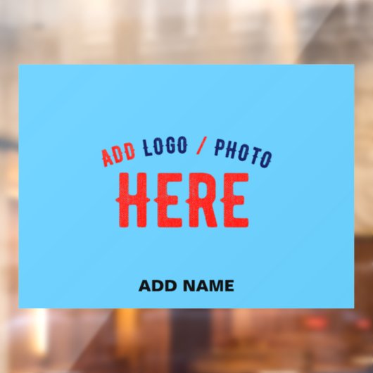 スタイリッシュ モダン カスタム スウェグ スカイブルー 認定 ブランド ウィンドウサイン (シート2)