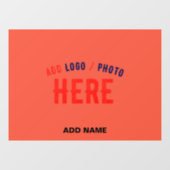 スタイリッシュ モダン カスタム トマト レッド 検証済み ブランド ウィンドウサイン (シート)