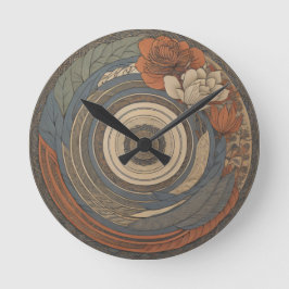 スタイリッシュ ラウンド壁時計