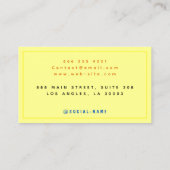 スタイリッシュ，ラグジュアリーエレガント，シック，&モダン縁ど コーリングカード (裏面)