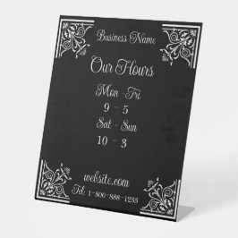 スタイリッシュ、ヴィンテージエレガント業務 台座サイン