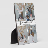 スタイリッシュ |孫 |写真のコラージュ フォトプラーク (側面)