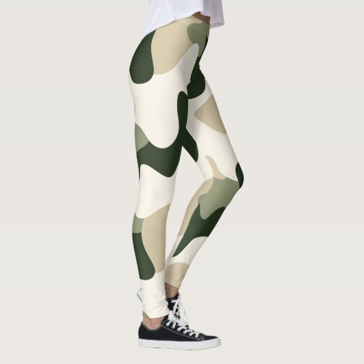 スタイリッシュ&快適で伸縮性のあるファブリック2 レギンス (右)