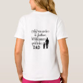 スタイリッシュ&快適な子供のTシャツ Tシャツ (裏面)