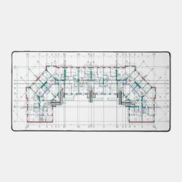 スタイリッシュ&機能設計図デスクマット デスクマット
