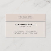 スタイリッシュ　法律事務所の弁護士　エレガントトップ 名刺 (正面)