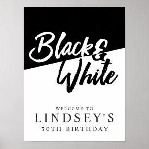 スタイリッシュ、白黒 ポスター