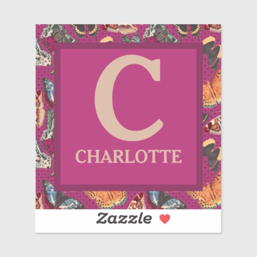 スタイリッシュ&紫ユニークヴィンテージ蝶 シール (シート)