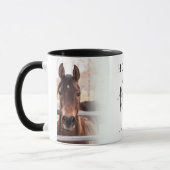 スタイリッシュ「馬は写最高の真名」 マグカップ (左)
