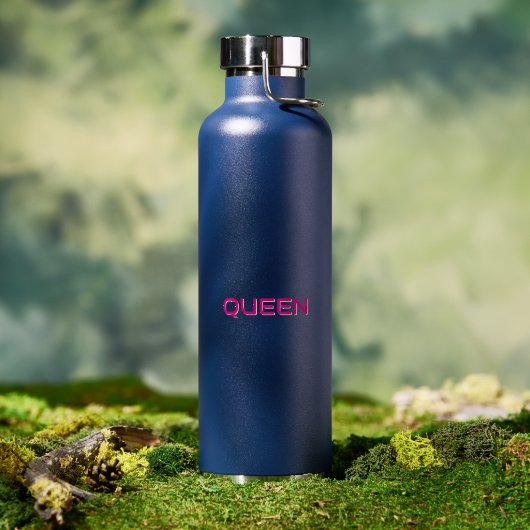 スタイリッシュ QUEEN 銅製断熱ドリンクコンテナ ウォーターボトル (アウトドア (回転後))