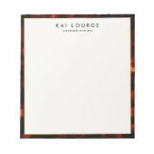 スタイリッシュ Tortoishellメモ帳 ノートパッド (正面)