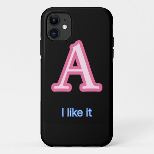 'スタイリッシュA'モノグラム電話カバー – およエレガントび単位 Case-Mate iPhoneケース (裏面)