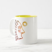 スタイリッシュArt of Machupicchu Cusco Peru Mug ツートーンマグカップ (正面左)