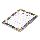 スタイリッシュBohoカラフル Chic To Doリストパーソナライズされた ノートパッド (回転)