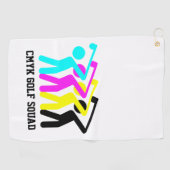 スタイリッシュCMYKゴルフ ゴルフタオル (横)